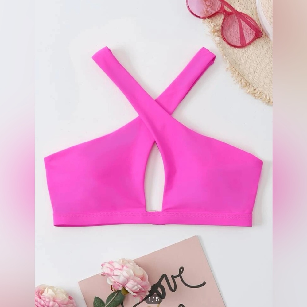 Hot Pink Bikini Top